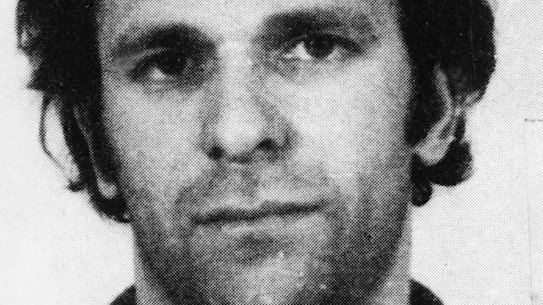 Mug shot of Arthur Neddy Smith, 11 August 1976.
