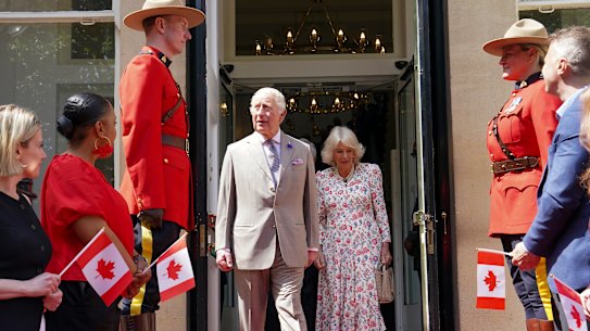 King Charles and Queen Camilla visit Canada House on Trafalgar Square in London this month to mark 100 years since it opened.