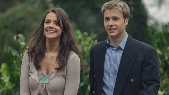 William (Ed McVey) and Kate (Meg Bellamy) in The Crown’s final season.