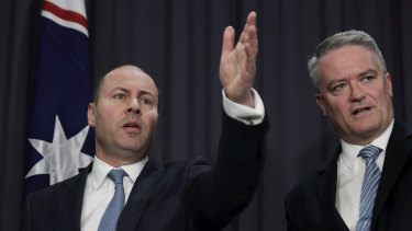 Treasurer Josh Frydenberg and Minister for Finance Mathias Cormann will oversee the largest budget deficit in history on Tuesday, with more red ink to follow over coming years.