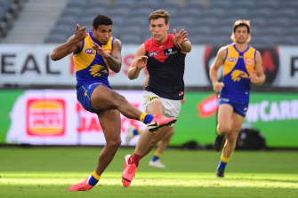 Tim Kelly in action in round one.