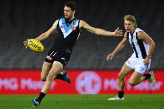 magpies collingwood 300th travis boak win