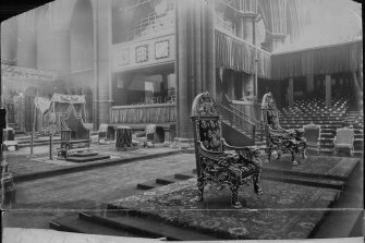 Westminster Abbey, as arranged for the coronation of King Edward VII.