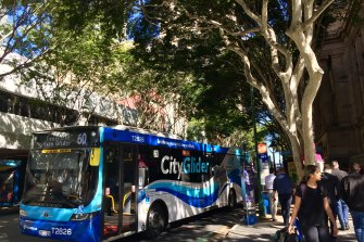 Brisbane's Blue CityGlider operates as a high-frequency service.