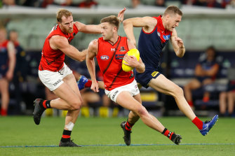 The cobbled-together Essendon defence helped the team to a finals berth in 2021 but is struggling in 2022.