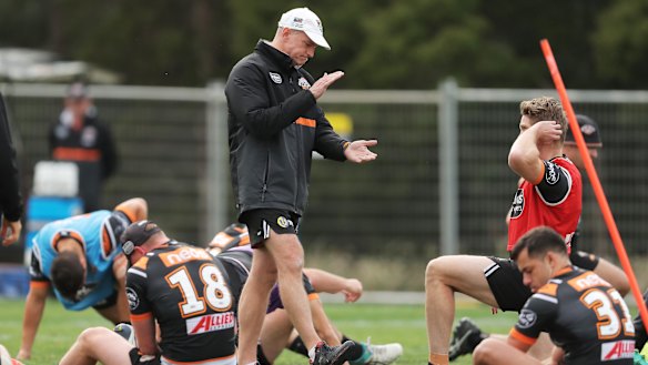 Task master: Michael Maguire is known for pushing his players hard.