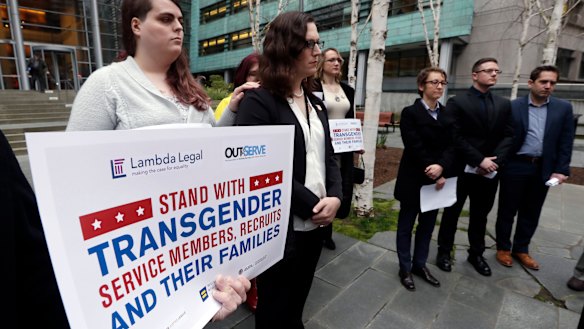 Transgender-rights activists are angered at moves by President Donald Trump and his administration to undermine gains achieved before his election. 