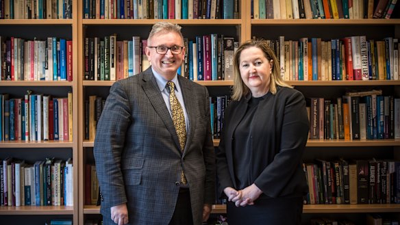 Former arts minister Don Harwin with Lisa Havilah in 2018, when she was appointed head of the Powerhouse.