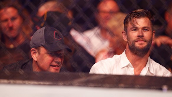 Matt Damon (left) and Chris Hemsworth.