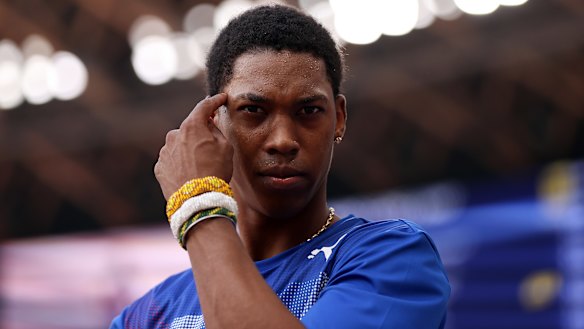 All on the wrist ... Cuba’s Juan Miguel Echevarria.