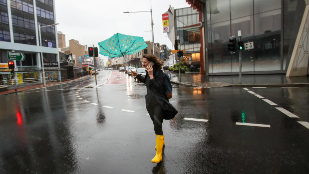 Wild weather is expected to cross the state's coastline on late Monday afternoon, with damaging winds and surf predicted.