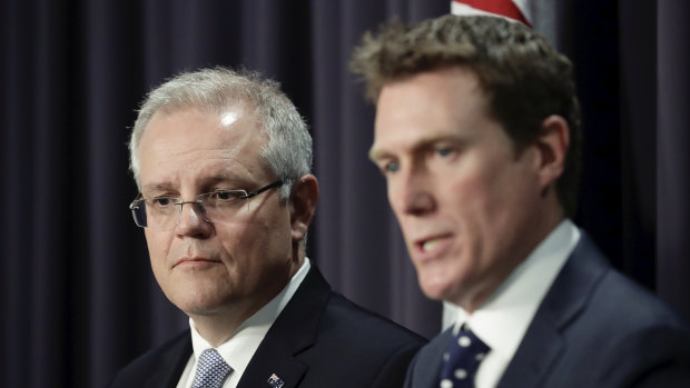 Prime Minister Scott Morrison and Attorney-General Christian Porter.