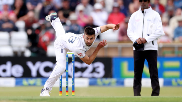 England’s Mark Wood is the fastest bowler in this contest by a wide margin.