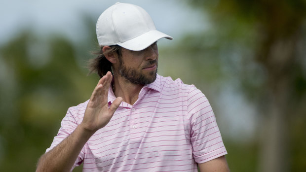 Faded: Aaron Baddeley led overnight but had to settle for second at the Puerto Rico Open.