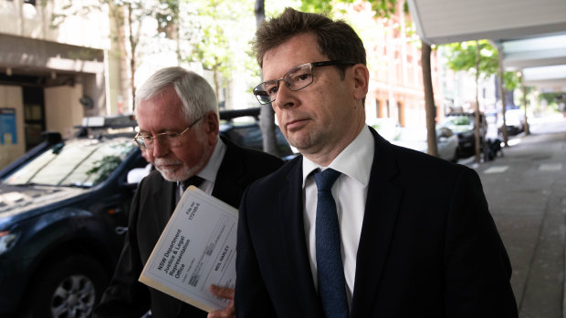 Neil Harley Former Chief of Staff for Gladys Berejiklian leaves ICAC after giving evidence.