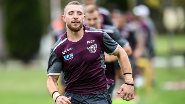 On the outer: Sea Eagles player Jackson Hastings.