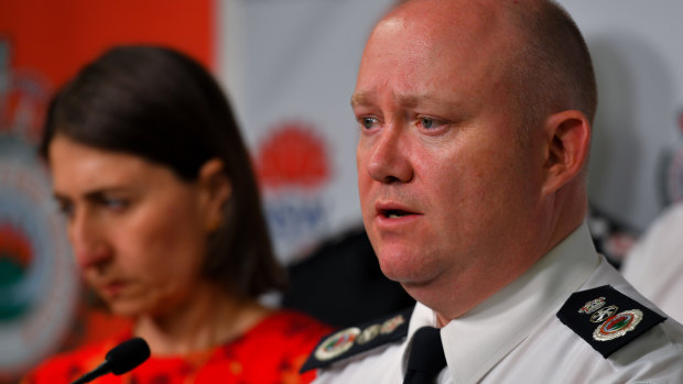 RFS Commissioner Shane Fitzsimmons said the deadly crash was a sobering reminder of the high risks firefighters face. 