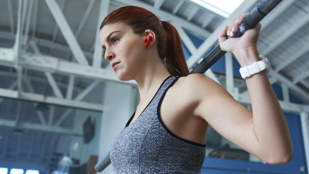 Water resistance also means there's no danger of sweat getting in during a workout.