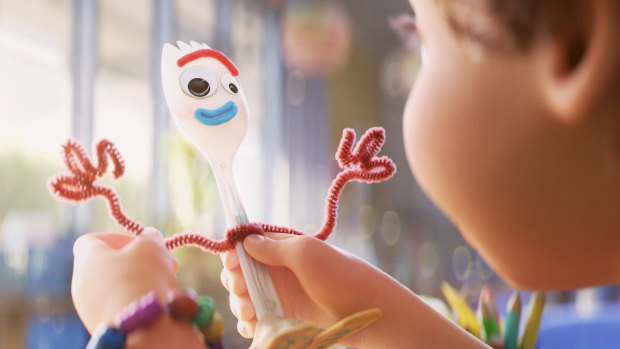 Toy Story 4 introduces a new character, Forky.
