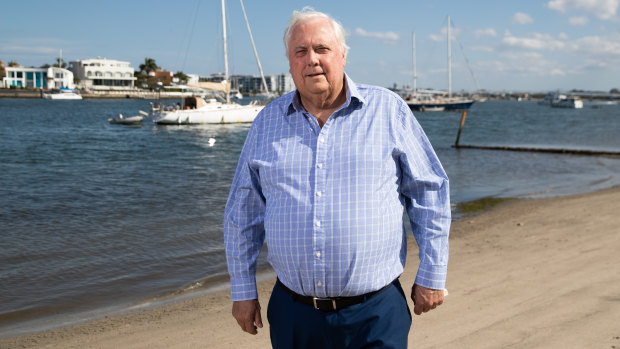Clive Palmer pictured in November 2020.