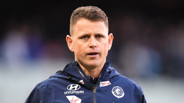 Backed by the board: Carlton coach Brendon Bolton.