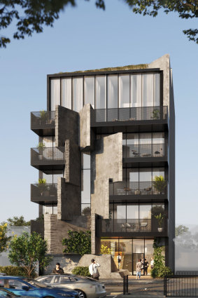 An artist’s render of the proposed development at Dods Street in Brunswick.