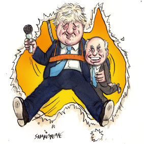 Boris Johnson and John Howard