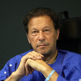 Kasım 2022'de eski Pakistan başbakanı İmran Han.