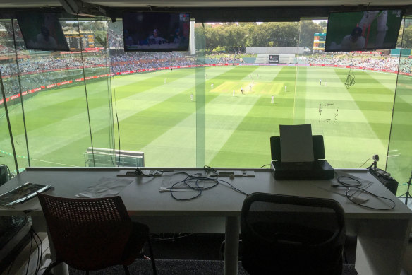 The BBC commentary box was empty on Sunday after a member of its Test Match Special team tested positive to COVID-19.
