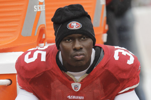 Phillip Adams on the sidelines for the San Francisco 49ers in 2010.
