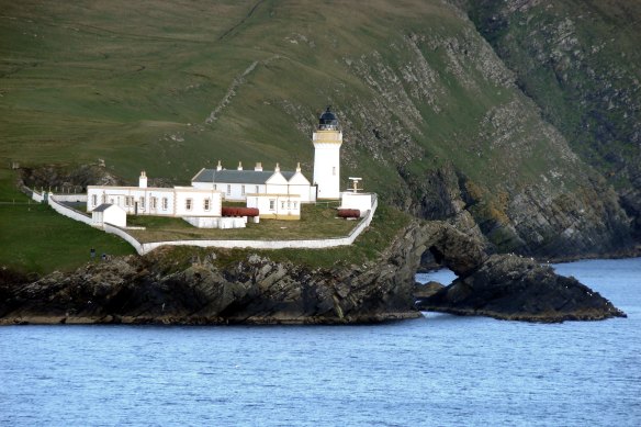 Bressay Lighthouse south of Lerwick. 