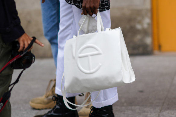 Aspirational and affordable: the Telfar shopping bag.