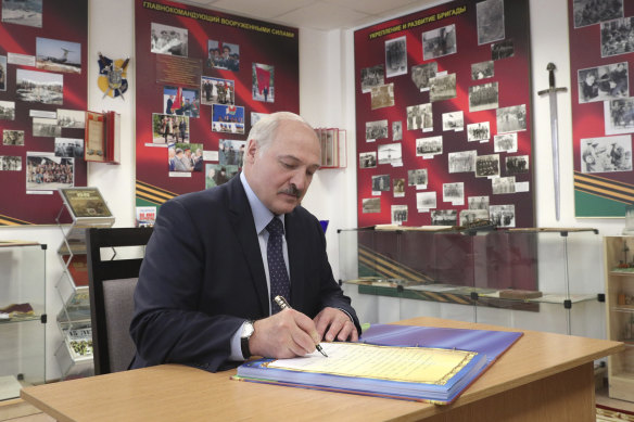 Belarusian President Alexander Lukashenko has been in charge for 26 years.