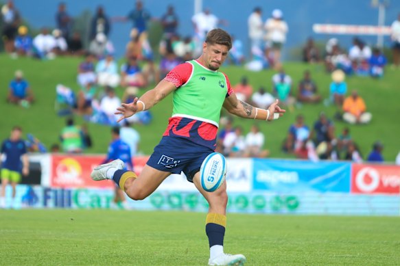 Zac Lomax warming up in steamy Lautoka.