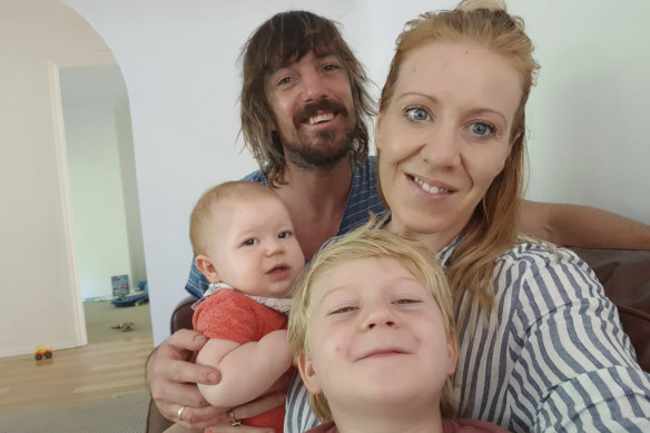 Amy Nelmes Bissett has been in self-isolation with her family for 12 weeks after returning from overseas.