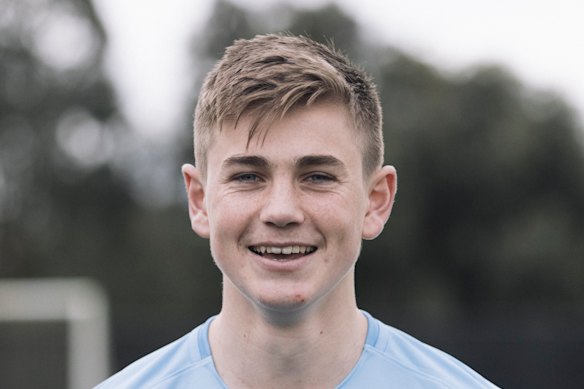 Socceroos midfielder Connor Metcalfe pictured during his time with Melbourne City’s academy in 2017.