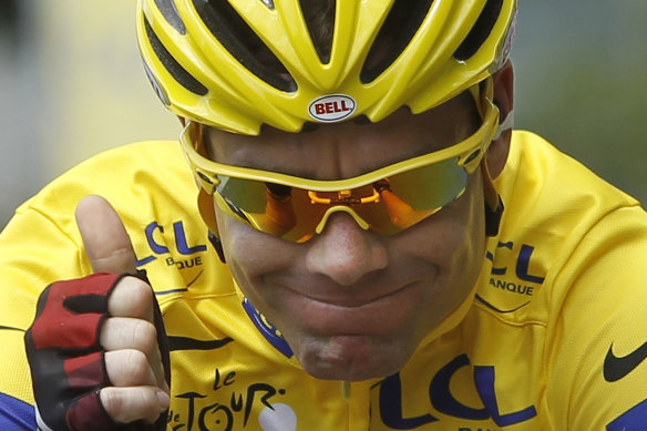 Victory at last: Cadel Evans fought for years to become the first Australian to win the Tour de France. 