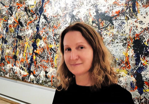 Angela O’Keeffe realised Blue Poles loved its creator, Jackson Pollock.