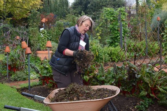 Helena Buxton credits her compost for the quality of her soil.