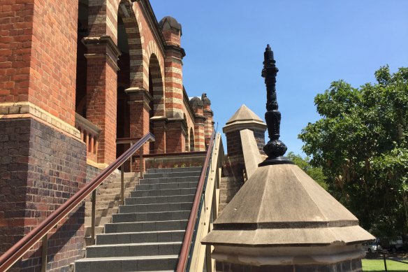 The heritage-listed Old Museum at Gregory Terrace, which was recommended to be sold to a university. 