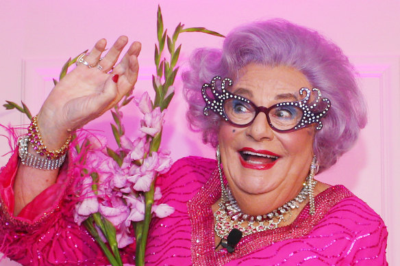 Dame Edna Everage in 2019.