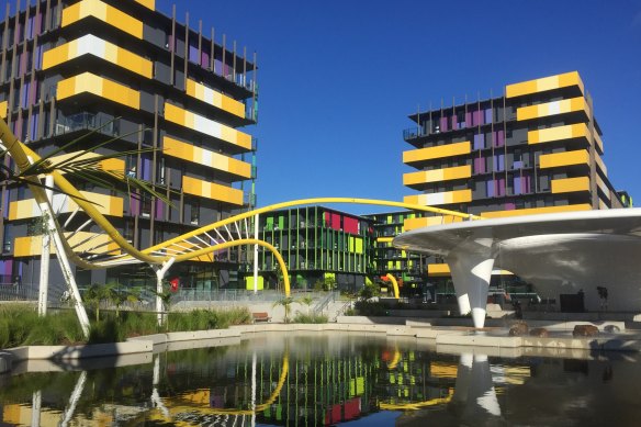 The Commonwealth Games athletes’ village on the Gold Coast has been transformed into housing for 2300 people.