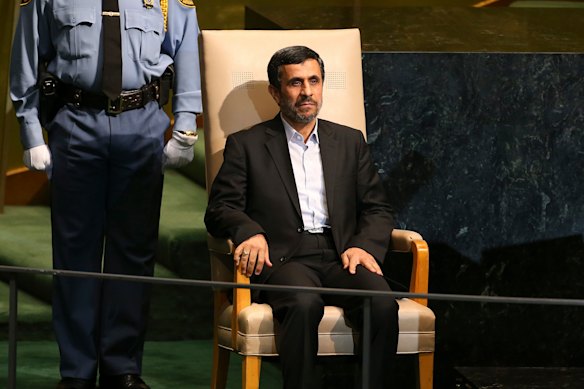 Ahmadinejad aspetta di parlare all'Assemblea Generale delle Nazioni Unite nel 2012. Con la sua retorica infuocata, l'ex presidente era una spina nel fianco degli Stati Uniti e di Israele, rendendo il suo possibile ritorno ancora più improbabile.