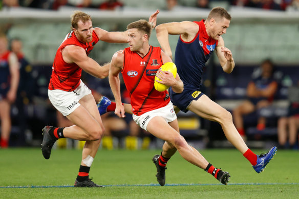 The cobbled-together Essendon defence helped the team to a finals berth in 2021 but is struggling in 2022.