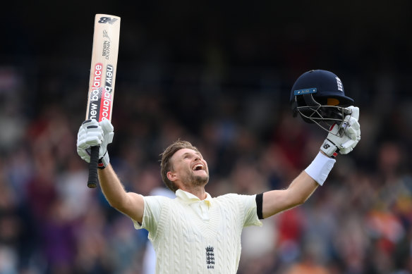 England captain Joe Root celebrates a 23rd Test ton.