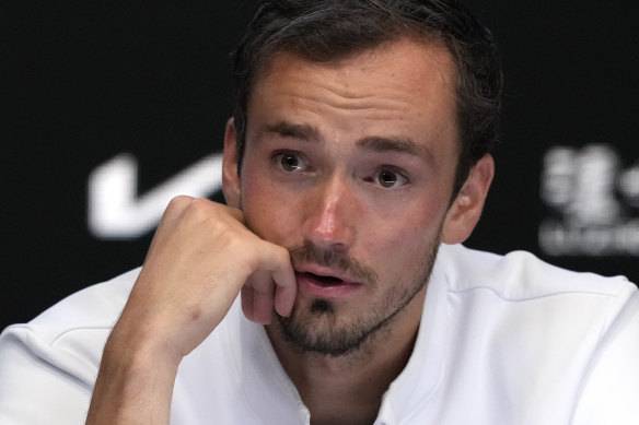 Russian tennis star Daniil Medvedev.