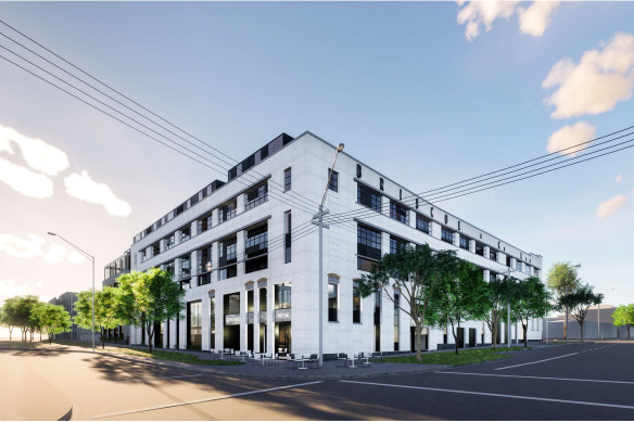 The Roden Street BTR facility in West Melbourne being developed by Sentinel.