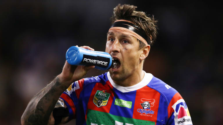 Solo: Nathan Brown lamented a lack of replacements when Mitchell Pearce was sidelined.