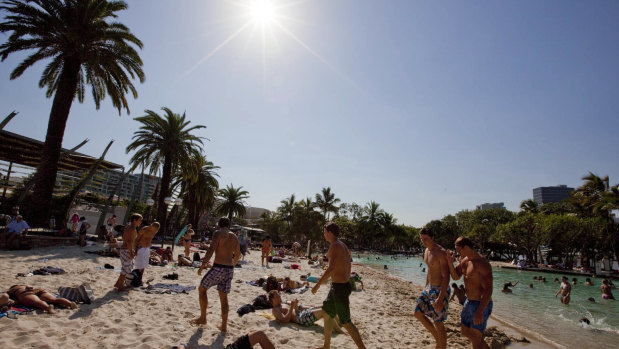 Brisbane was expected to swelter through the weekend.