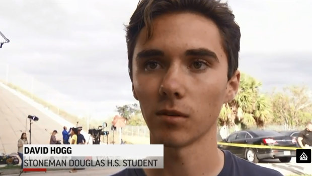 Senior student David Hogg, who narrowly escaped being shot at Marjory Stoneman Douglas High School, was targeted by right-wing conspiracy theorists.